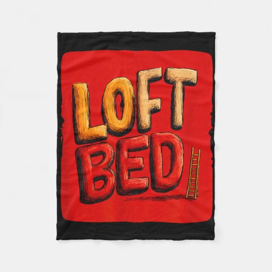 Funny loft bed speech costume  fleecedecke (Vorderseite)