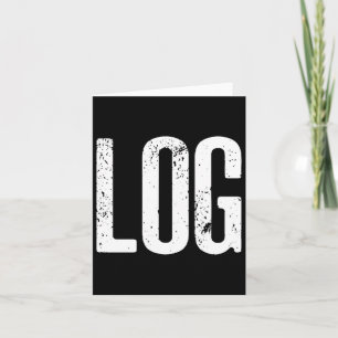 Funny Log Halloween Beaver Log Meme Karte