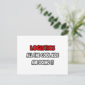 Funny Logistiker Shirts und Geschenke Postkarte (Stehend Vorderseite)