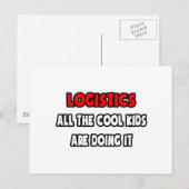 Funny Logistiker Shirts und Geschenke Postkarte (Vorne/Hinten)