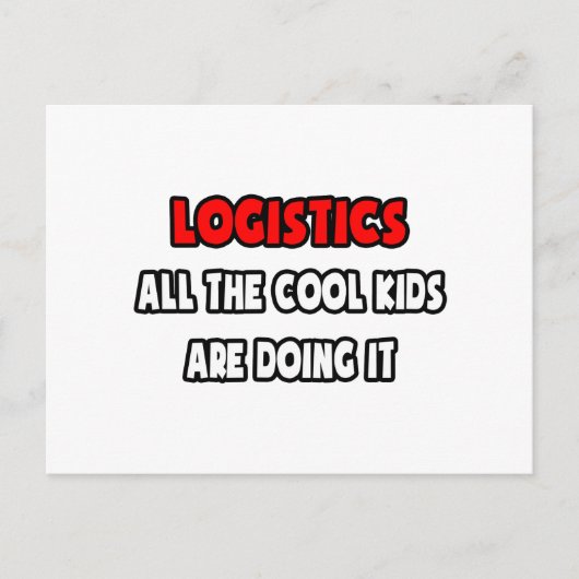Funny Logistiker Shirts und Geschenke Postkarte (Vorderseite)