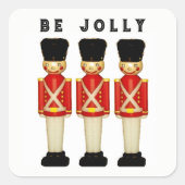 Funny London Quadratischer Aufkleber (Vorderseite)