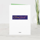 Funny Long Faced Pferd Nicht Weide Prime Geburtsta Karte (Rückseite)