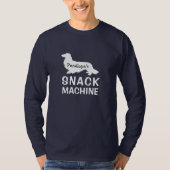 Funny Long Hair Dackel SNACK MACHINE T-Shirt (Vorderseite)