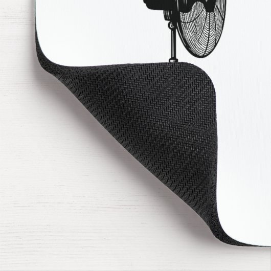 Funny Long Haired Dachshund Dog With Fan Doxie Wie Mousepad (Ecke)