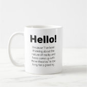 Funny Long Hello Tasse (Links)