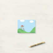 Funny Long Running Pi © Illustrationsgeschenk Post-it Klebezettel (Auf Schreibtisch)