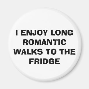 Funny "LONG WALKS TO KÜHLSCHRANK" Magnet