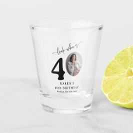 Funny 'Look Who's 40' Stilvolle 40. Geburtstag Schnapsglas