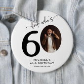 Funny 'Look Who's 60' Stilvolle 60. Geburtstag Button (Beispiel)