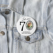 Funny Look Who's 70! Photo 70th Birthday Button (Beispiel)