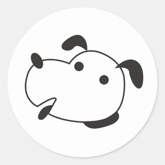 Funny Looking Dog Sticker (Vorderseite)