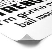 Funny Lord Give Me Patience Not Strength Or I'll N Poster (Ecke)