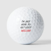 Funny Lost Ball Custom Name Golf Ball (Vorderseite)