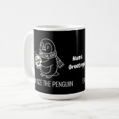 Funny Lost Greenland Penguin Embrace the Wrong Way Kaffeetasse (Vorderseite Links)