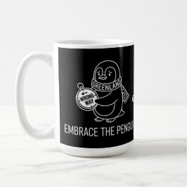 Funny Lost Greenland Penguin Embrace the Wrong Way Kaffeetasse