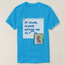 Funny Lost Husband Custom Foto T - Shirt