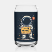 Funny Lost in Thought Astronaut Space Illustration Dosenglas (Vorderseite)