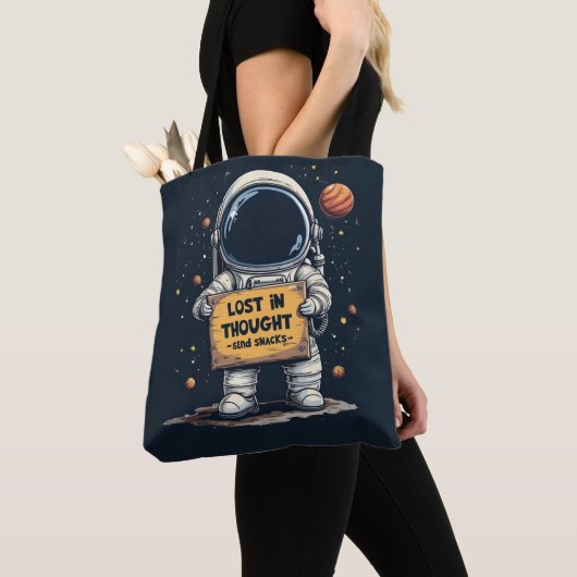 Funny Lost in Thought Astronaut Space Illustration Tasche (Von Nahem)