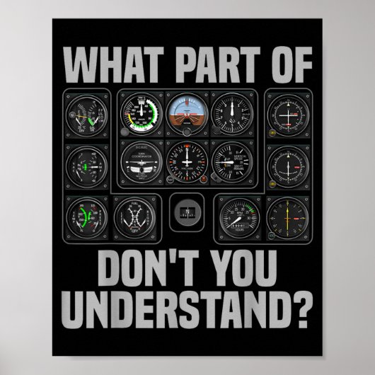 Funny Lot Design For Men Women Airplane Airline Lo Poster (Vorne)