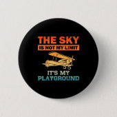Funny Lot Design For Men Women Aviation Airplane L Button (Vorderseite)
