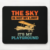 Funny Lot Design For Men Women Aviation Airplane L Mousepad (Vorne)