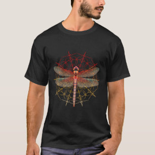Funny Lotus Blume Geschenk Colorful Mandala Dragon T-Shirt