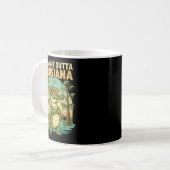 Funny Louisiana Alligator Retro Wildlife Travel Ba Kaffeetasse (Vorderseite Links)