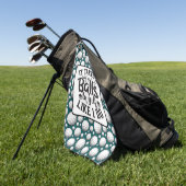 Funny Lousy Golfer Black und White Golfhandtuch (Gras)