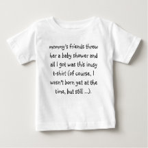 Funny Lousy T - Shirt für Babydusche