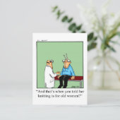 Funny Love & Marriage Humor Postcard Postkarte (Stehend Vorderseite)