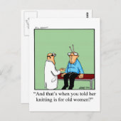 Funny Love & Marriage Humor Postcard Postkarte (Vorne/Hinten)