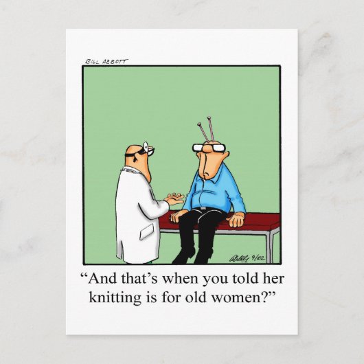 Funny Love & Marriage Humor Postcard Postkarte (Vorderseite)