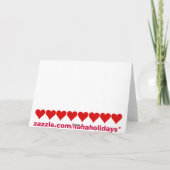 Funny Lovebird Valentine's Day Dove Feiertagskarte (Rückseite)