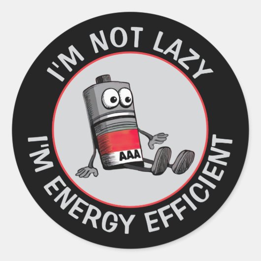 Funny Low Battery Sticker Set (Vorderseite)