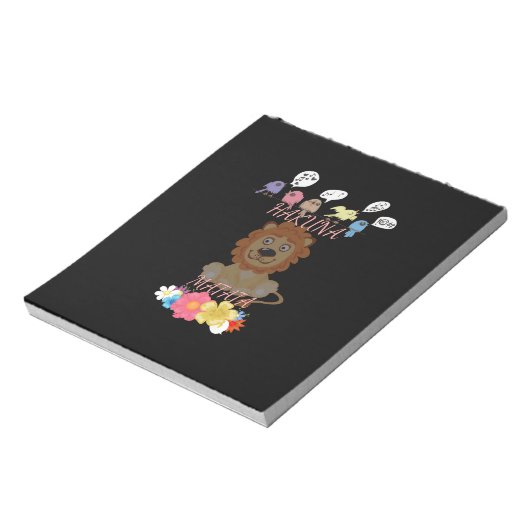 Funny Löwe Notizblock (Rotiert)