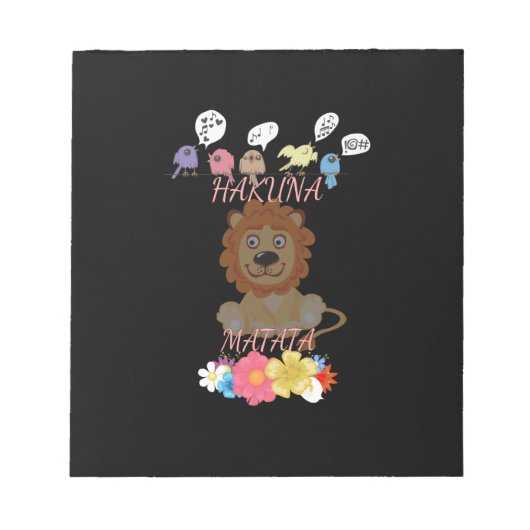 Funny Löwe Notizblock (Vorderseite)