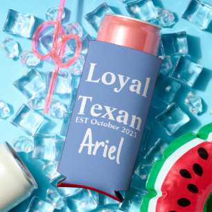 Funny "Loyal Texan" Rot, Weiß & Blau Sommer Selters Dosenkühler