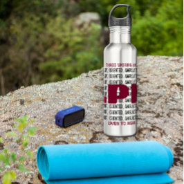 Funny LPN Alert Custom CNA/MD/EMT/PA/RN/RT/NP Edelstahlflasche