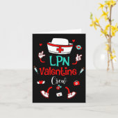 Funny Lpn Valentines Day Nurse Crew Family Group N Karte (Gelbe Blume)