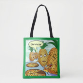 Funny LTCartoons Pineapple Pizza Comic  Tasche (Vorderseite)