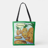 Funny LTCartoons Pineapple Pizza Comic  Tasche (Rückseite)