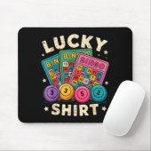 Funny Lucky Bingo Funny Gambling Bingo Player Men Mousepad (Mit Mouse)