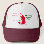 Funny Lucky Fishing Hat Truckerkappe (Vorderseite)