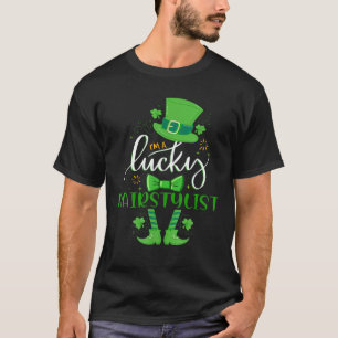 Funny Lucky Kleeblatt Friseur Friseur St Pa T-Shirt