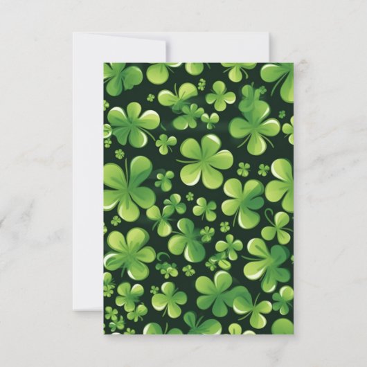 Funny Lucky Leprechauns St. Patrick's Day Party Dankeskarte (Rückseite)