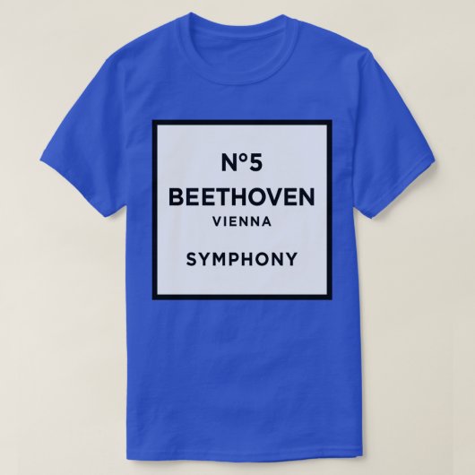 Funny Ludwig van Beethoven Parody 5. Symphony Fun T-Shirt (Design vorne)