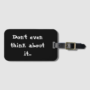Funny Luggage Tags Gepäckanhänger