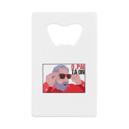 Funny Lula Meme mit Sonnenbrille Geldbeutel Flaschenöffner (Vorderseite)