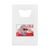 Funny Lula Meme mit Sonnenbrille Geldbeutel Flaschenöffner (Rückseite)